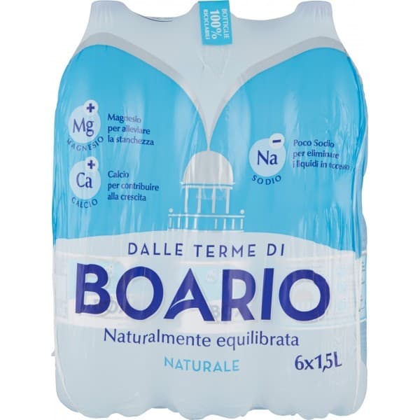 Acqua Minerale Boario, 6 x 1,5 L – Carrefour