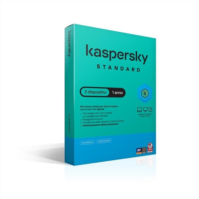 Kaspersky Standard 3 dispositivi 1 anno – Comet