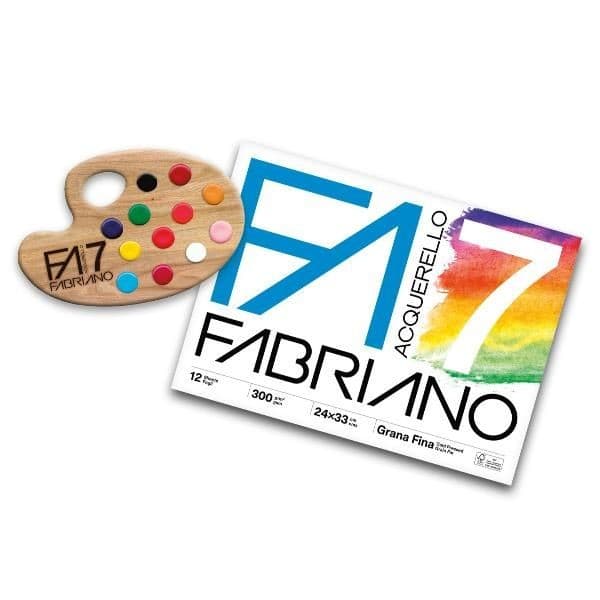 Album F7 Acquerello Fabriano 12 fogli, mis. 24x33 cm in offerta da Esselunga