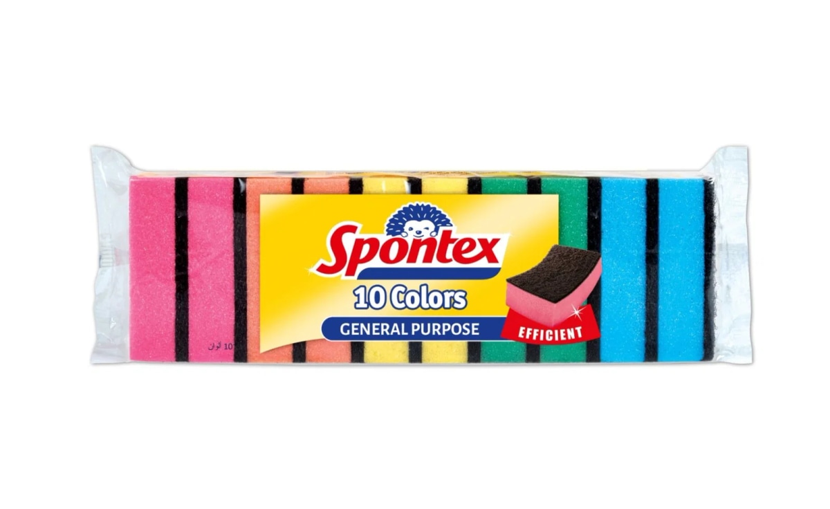 Spugnette Colors Spontex 10 pezzi in offerta da Dpiù