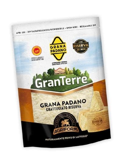 Grana Padano DOP grattugiato Riserva Gran Terre, 80 g – Iper La grande i