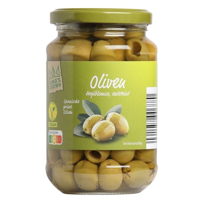 King's Crown Olive spagnole denocciolate 320 g in offerta da ALDI