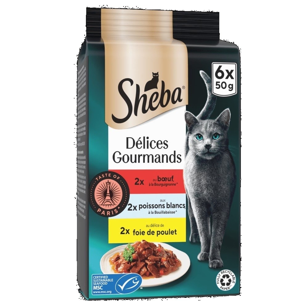 Alimento umido per gatti Délices du Jour 50 g x6 in offerta da Iper La grande i