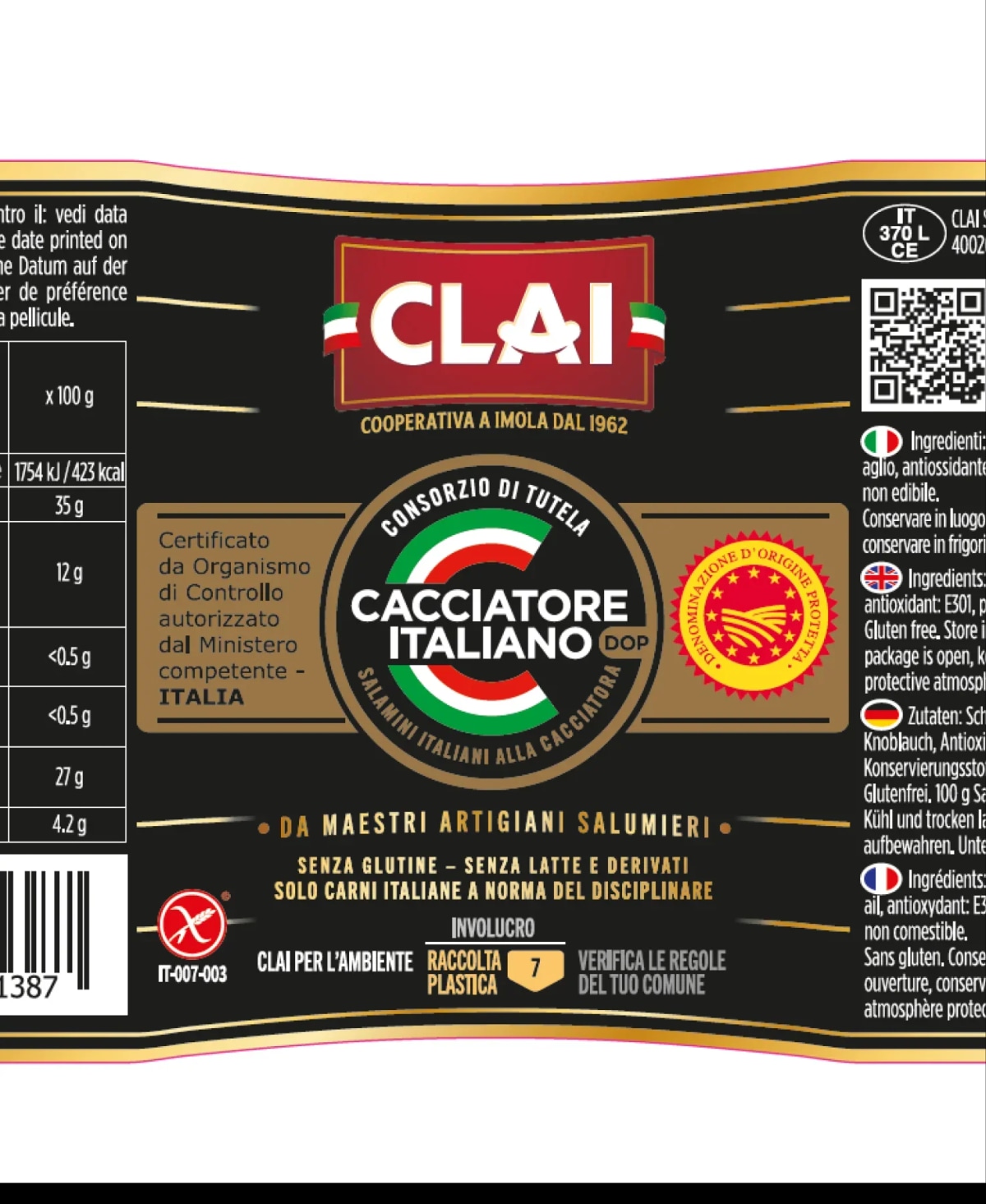 Cacciatore DOP g 80 in offerta da MD