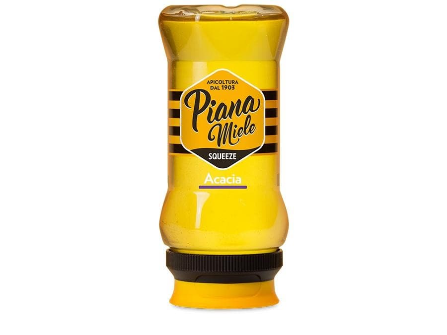 Miele di acacia squeeze Piana Miele, 380 g – Panorama