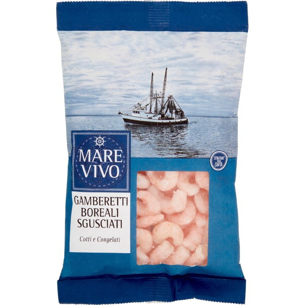 Gamberetti boreali sgusciati cotti e congelati 180 g MAREVIVO in offerta da Iper La grande i