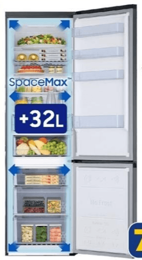 Frigorifero combinato Air Space EcoFlex AI RB38C676CS9 390 L Samsung - Offerta nel negozio Euronics