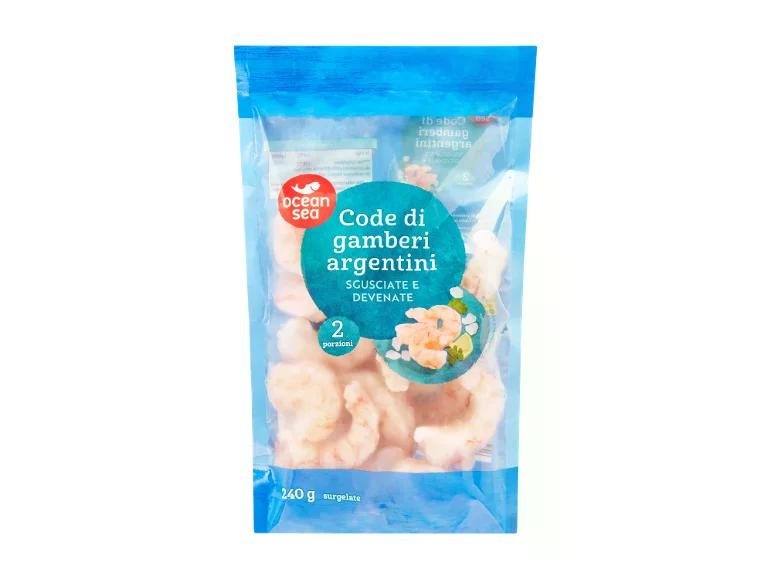 Code di gamberi argentini 240 g confezione Ocean Sea in offerta da Lidl