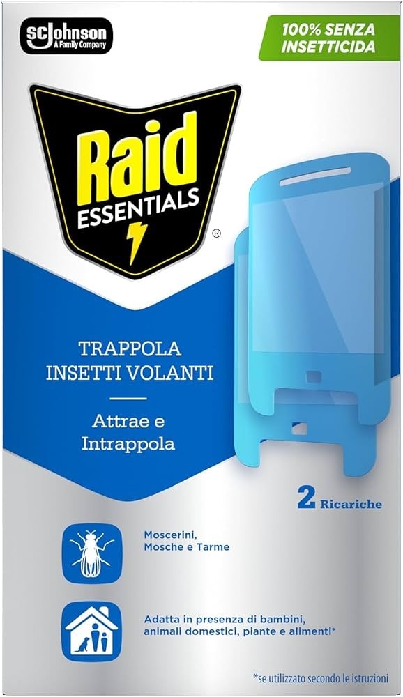 Raid Essentials Trappola Insetti Ricarica - Offerta nel negozio Risparmio Casa