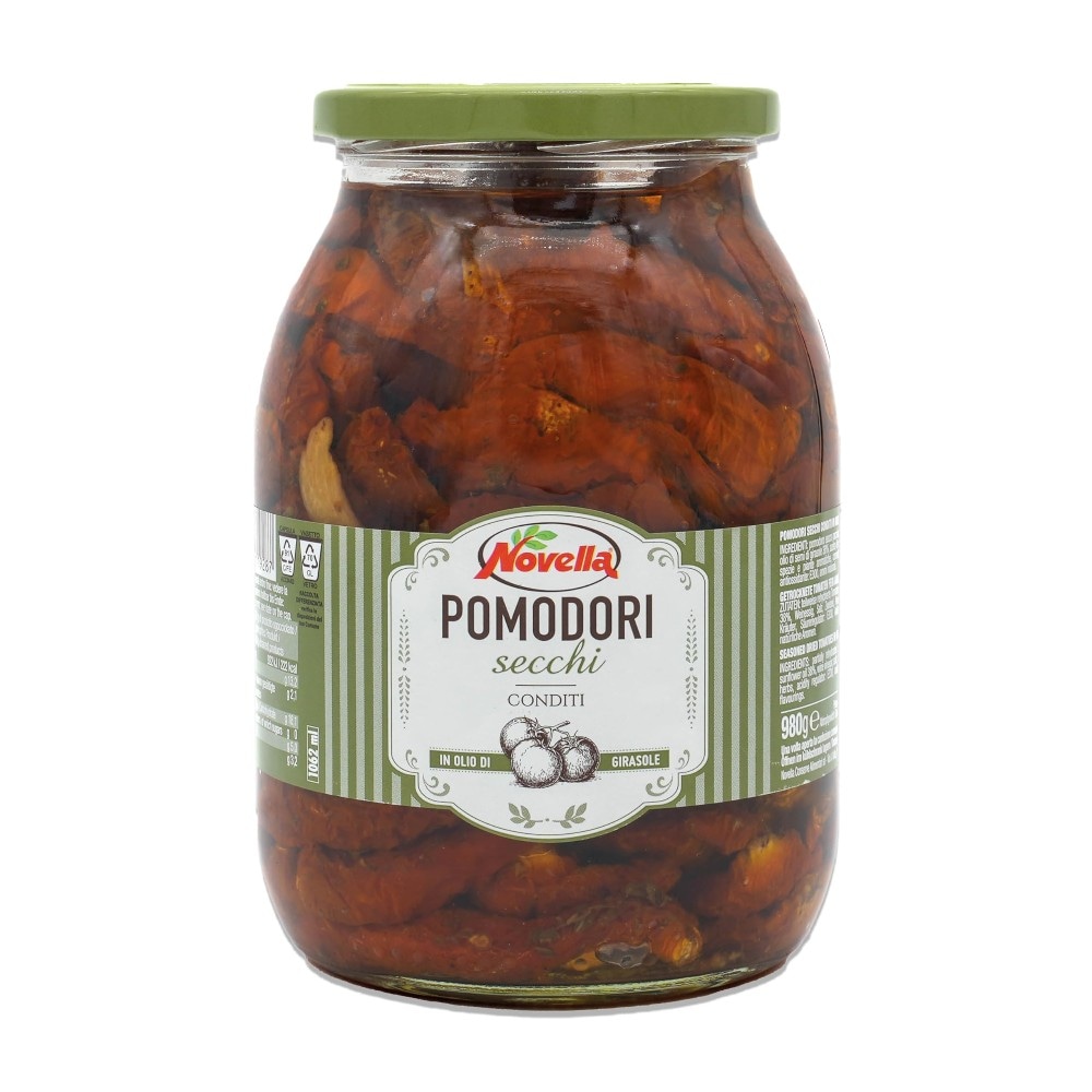 Novella olive bella di cerignola, cipolle borettane o pomodori secchi 600 g / 980 g in offerta da Iper La grande i