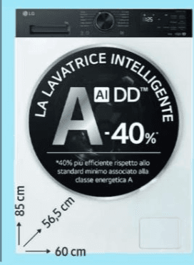 LG Lavatrice F4NX5009TKC, 9 KG – Euronics