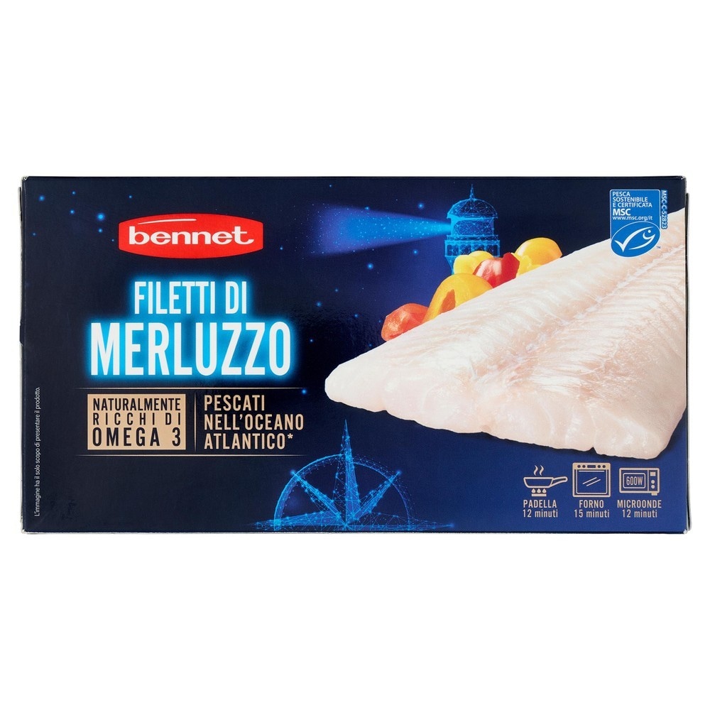 Filetti di Merluzzo Surgelato Bennet g 400 - Offerta nel negozio Bennet