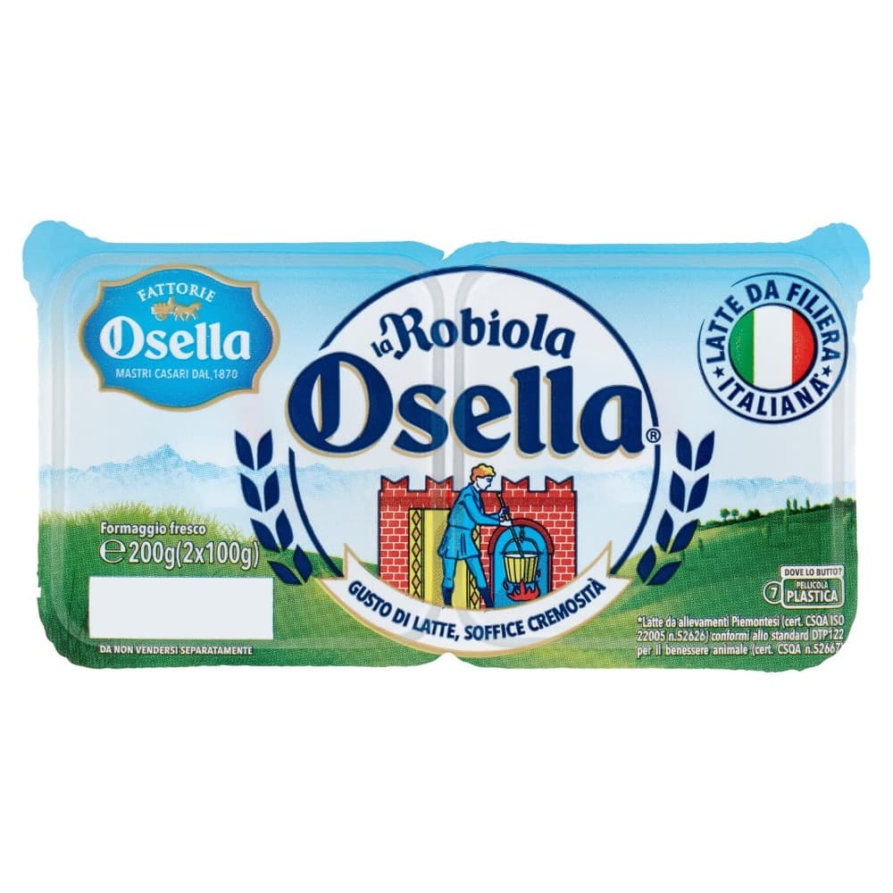 Robiola Osella, conf 2 pezzi da 100 g cad 200 g – Carrefour