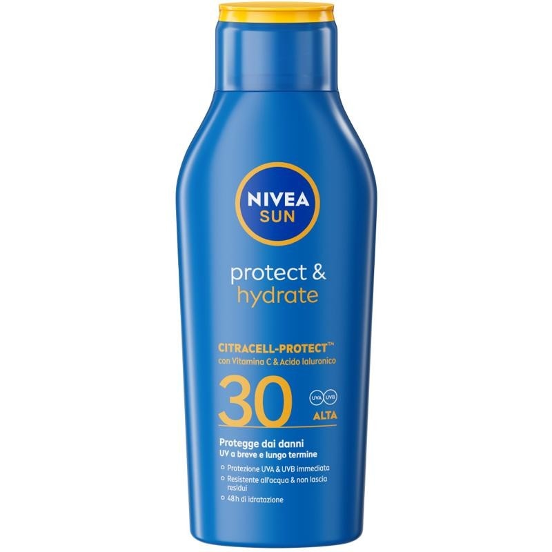 Lozione Solare Protect & Hydrate SPF 30 Nivea Sun 400 ml - Offerta nel negozio Carrefour