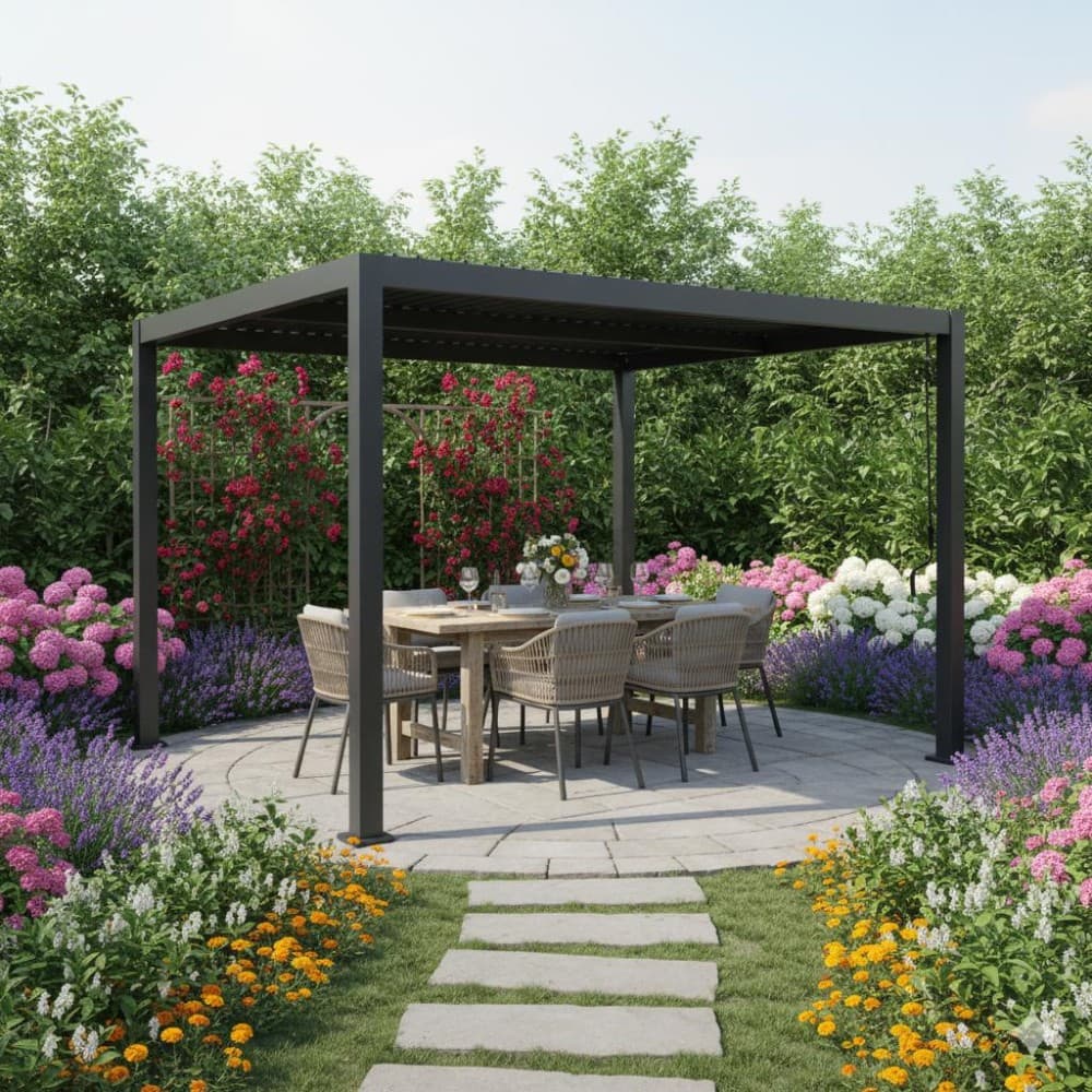 Pergola Zen L300xP300xH240 cm in offerta da Leroy Merlin
