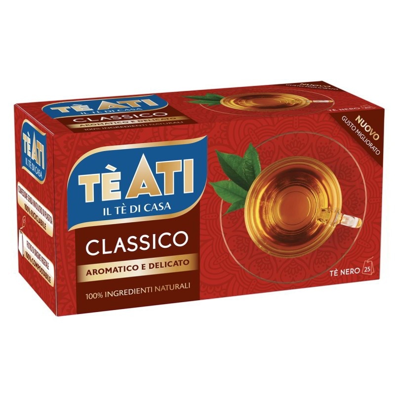 Tè nero classico Teati conf. da 25 filtri, g 38 in offerta da Bennet