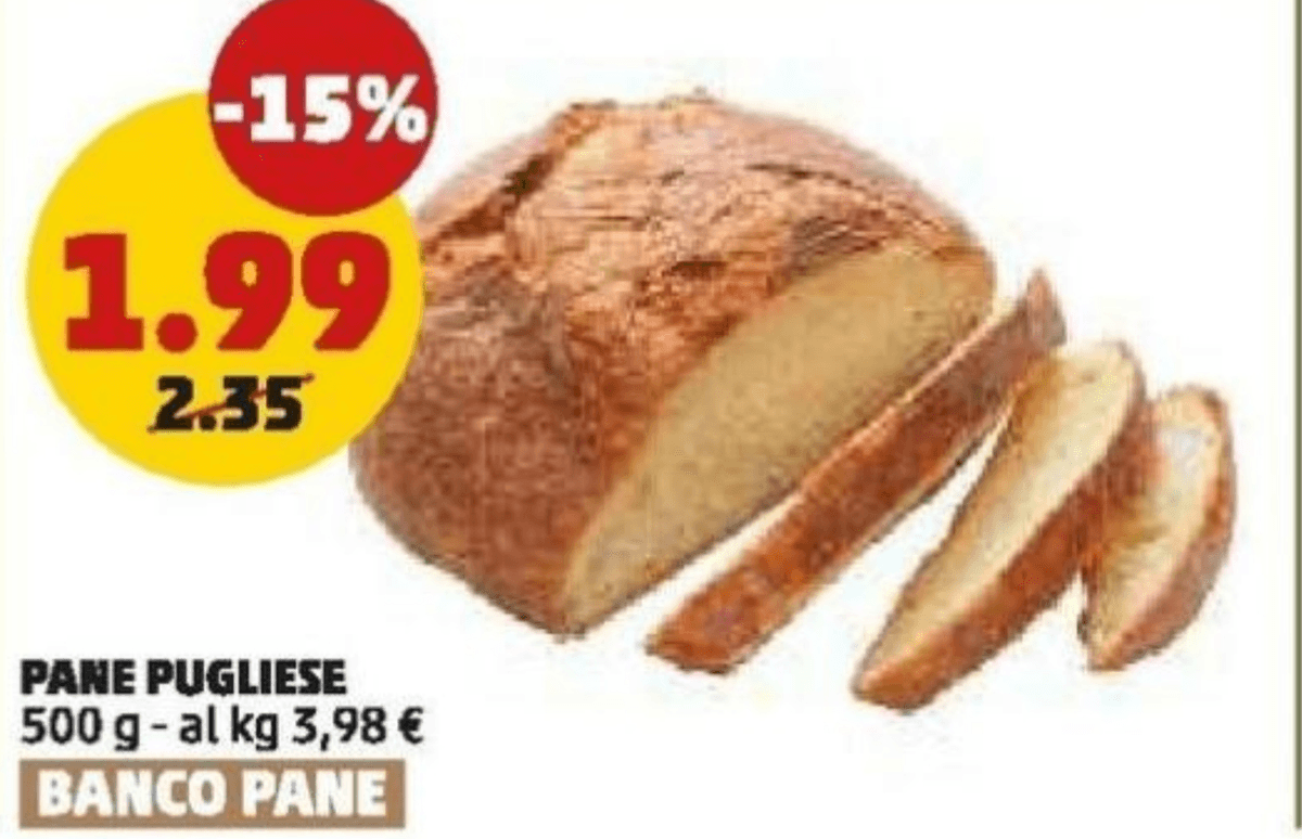 Pane Pugliese 500 g Banco Pane - Offerta nel negozio Penny