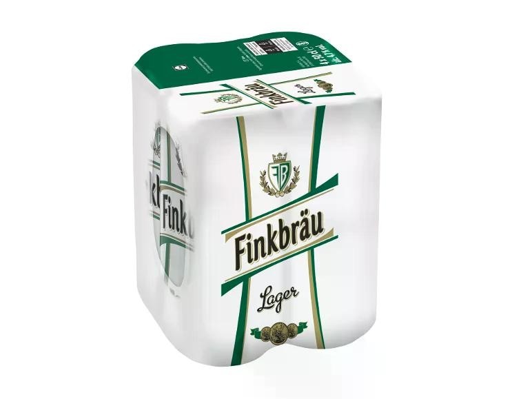 Finkbräu birra lager 4x 0,5 l in offerta da Lidl