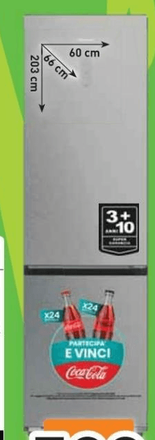 Frigorifero combinato RBSP410SACC 283 L / 130 L HISENSE - Offerta nel negozio Unieuro