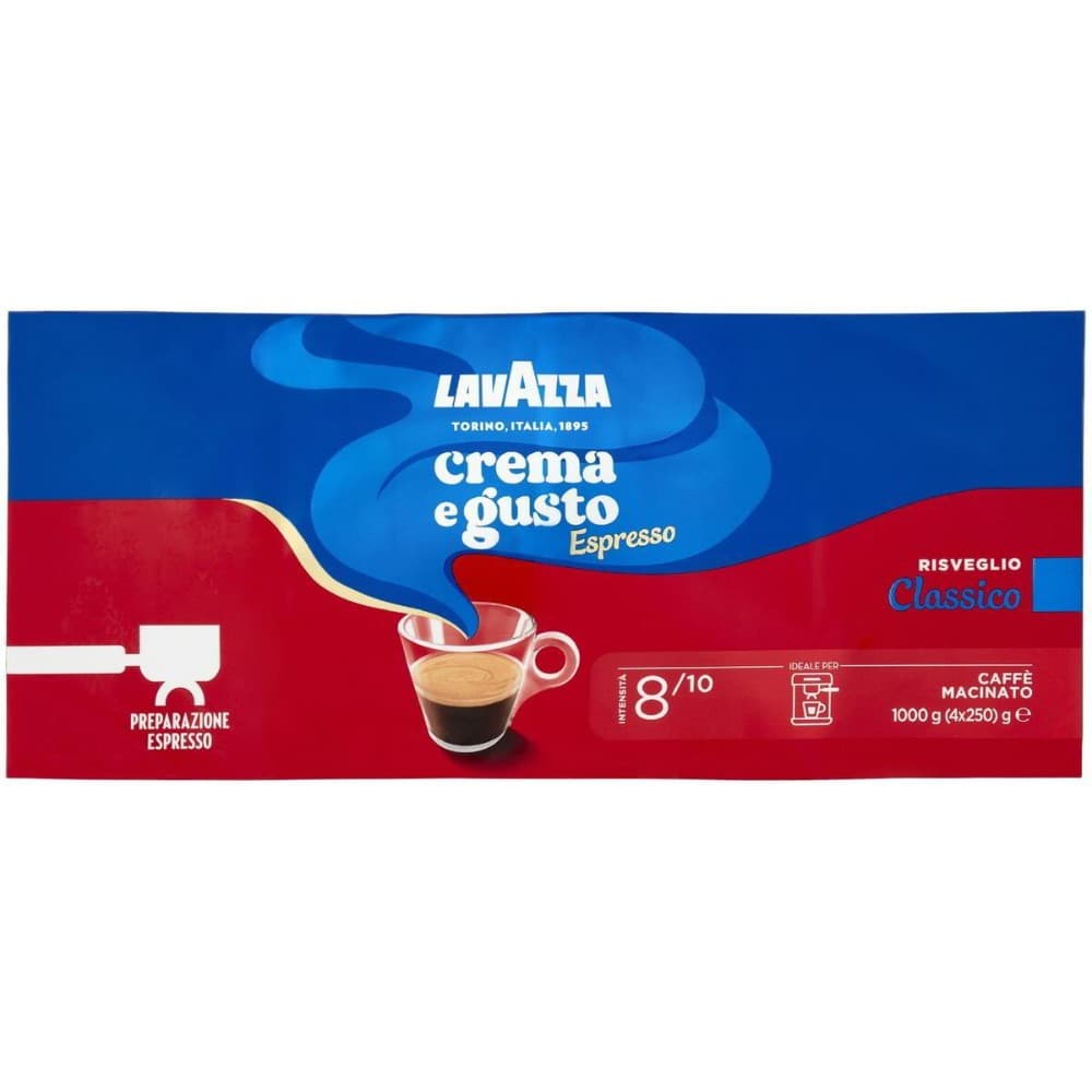 Caffè Crema e Gusto Classico Lavazza, 4x250 g – Il Gigante