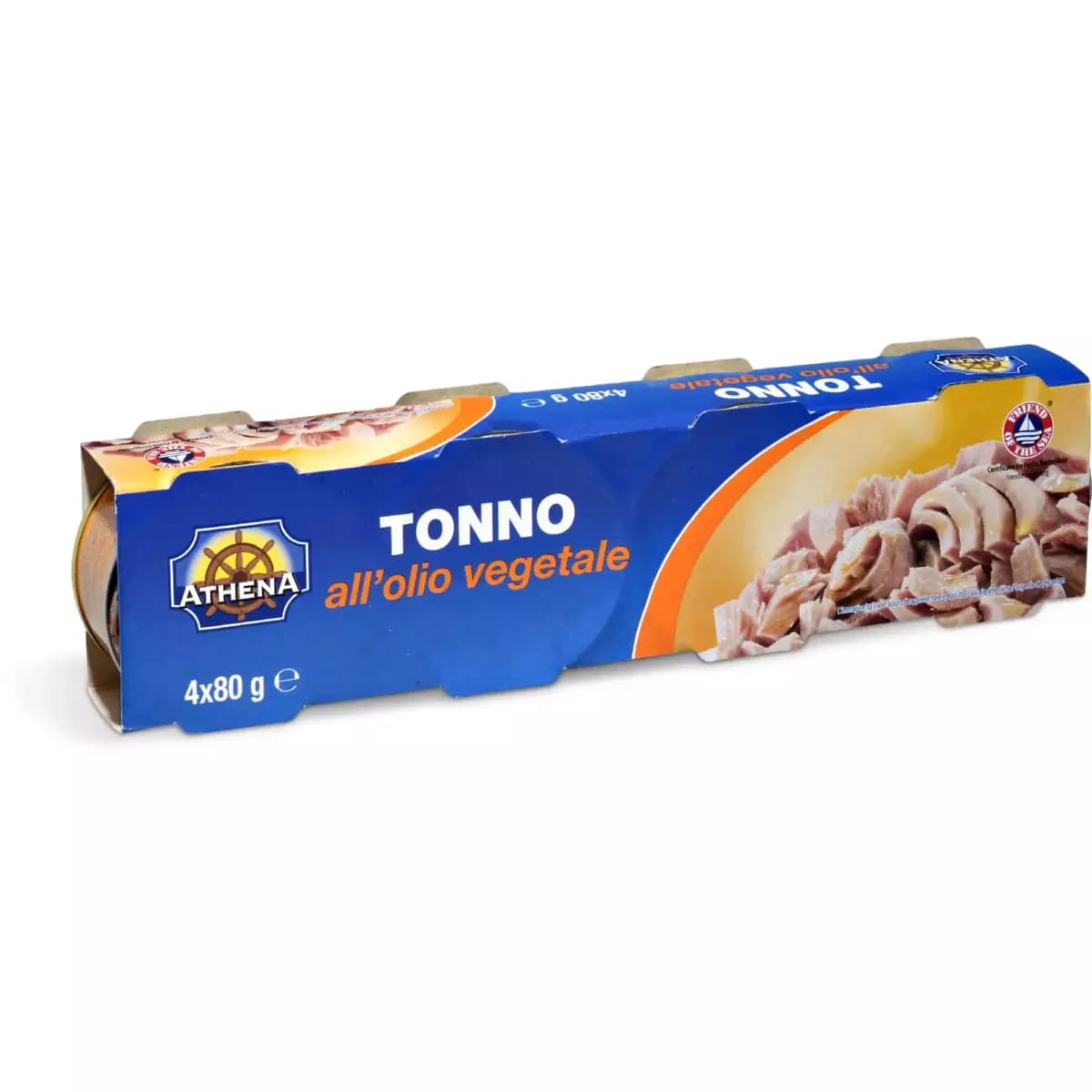 Tonno all'olio vegetale, 4 x 80 g Athena – Eurospin