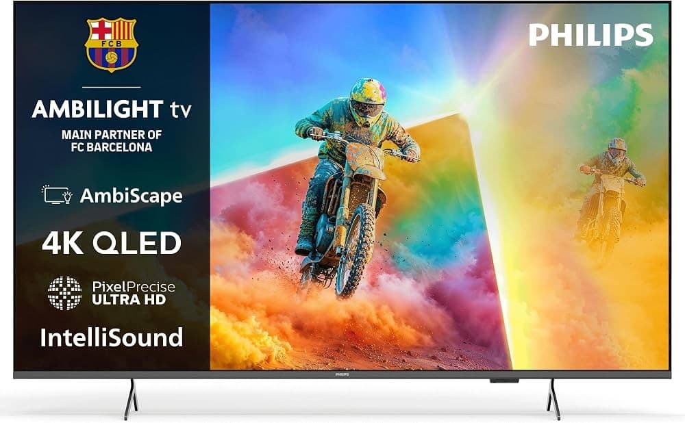 Philips QLED Ambilight TV 4K 55PUS8450/12, 55" – Comet
