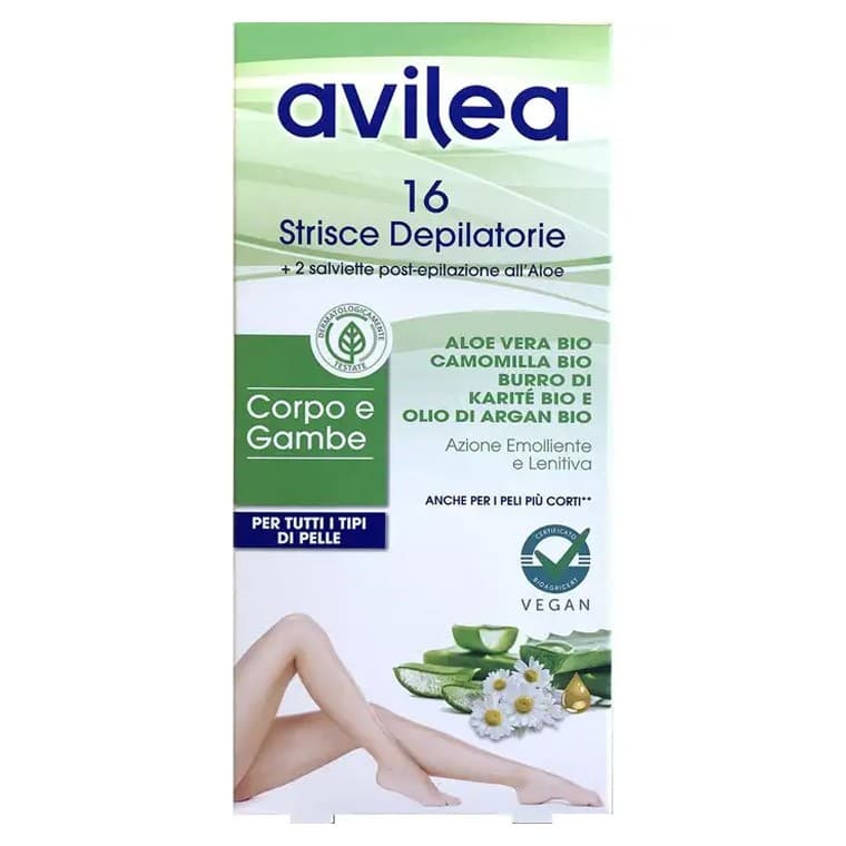 Avilea strisce depilatorie 16 pz in offerta da Tigota