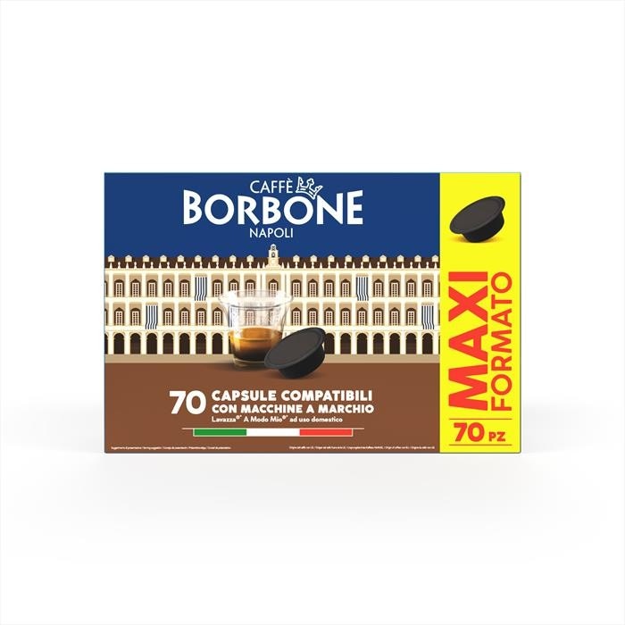 Capsule caffè miscela decisa compatibili Nespresso o A Modo Mio Caffè Borbone conf. da 70+10 omaggio in offerta da Bennet