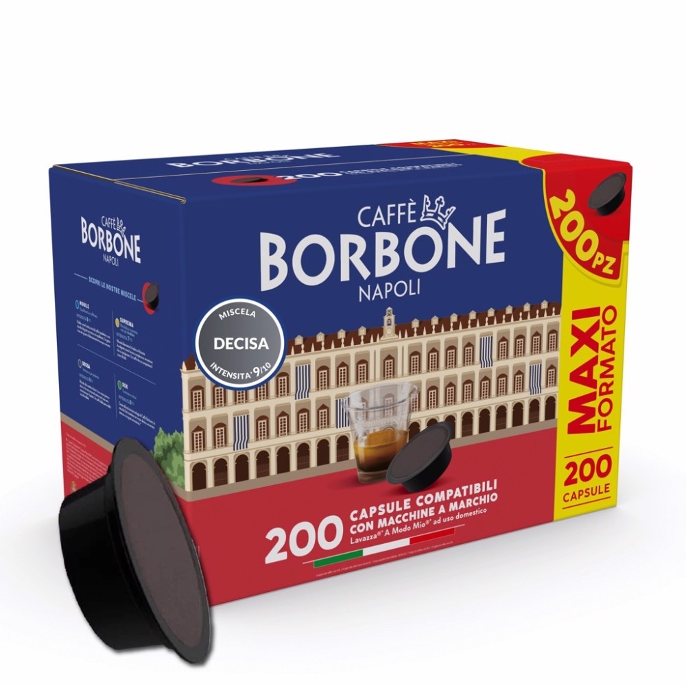 Caffè Miscela Decisa in Capsule Compatibili Nespresso o A Modo Mio Caffè Borbone 80 capsule in offerta da Bennet