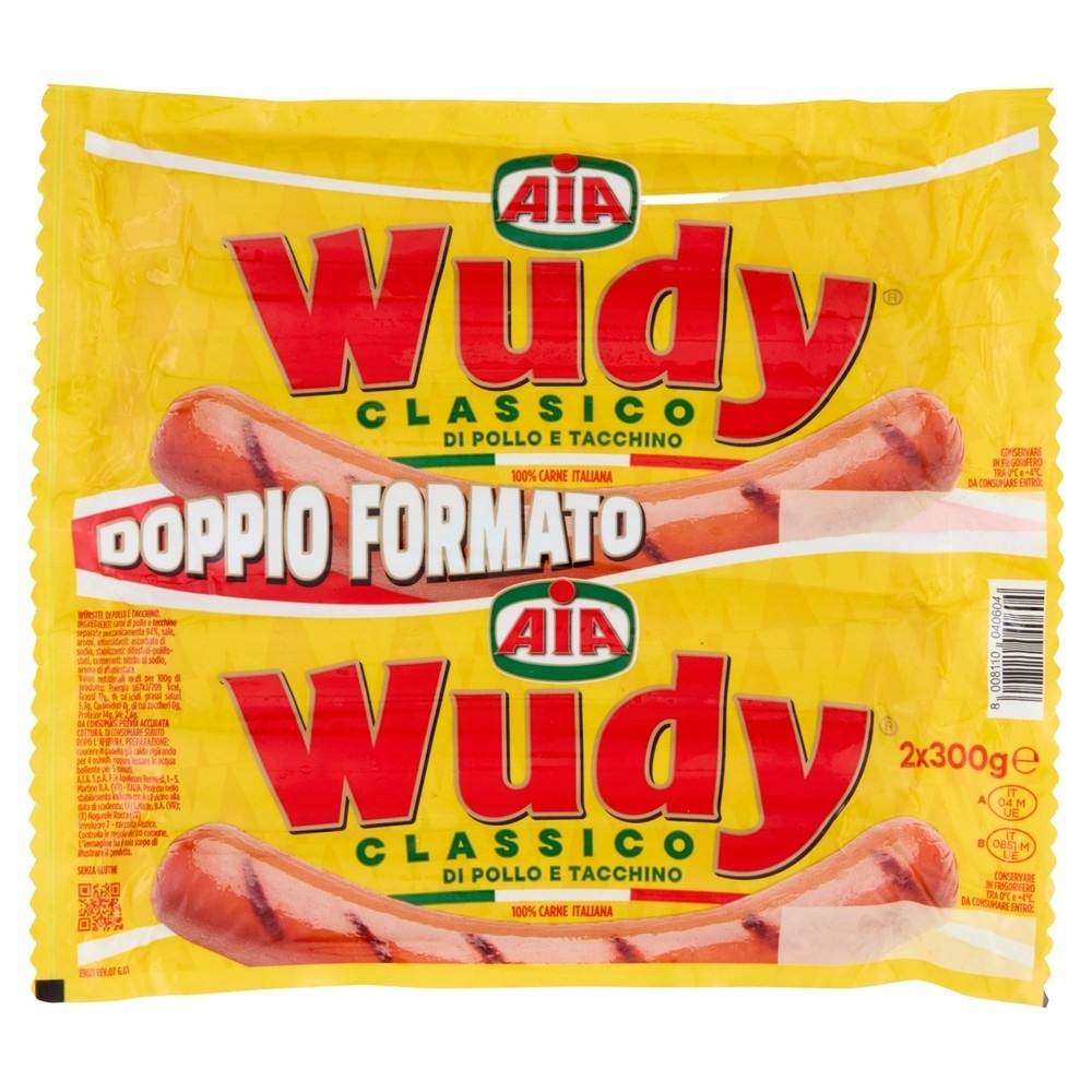 Il Würstel delicato Wudy classico AIA 2x300 g in offerta da Il Gigante