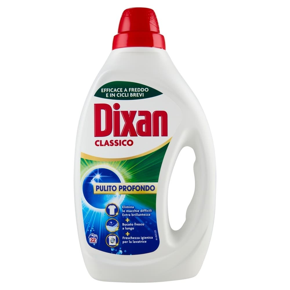 Dixan detersivo lavatrice liquido ml 990, 22/20 lavaggi in offerta da Panorama
