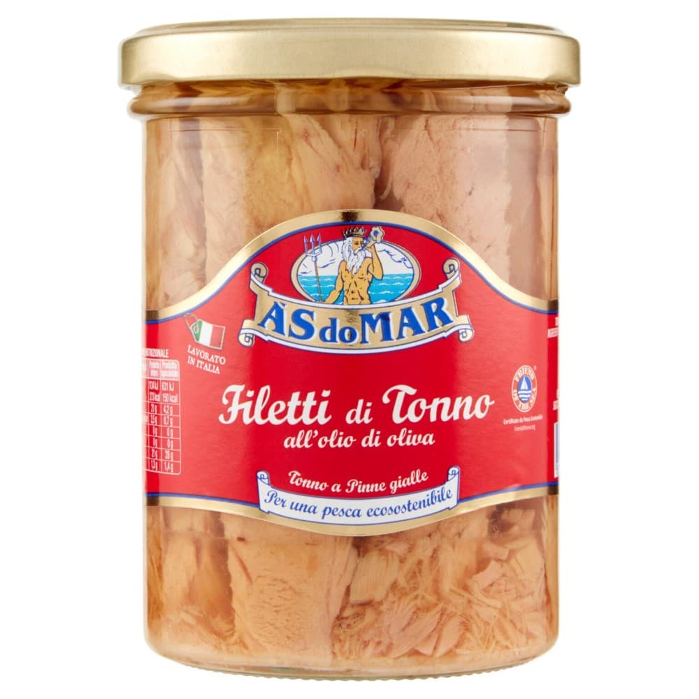 Filetti di tonno in olio di oliva, 400 g As do Mar – Iper La grande i