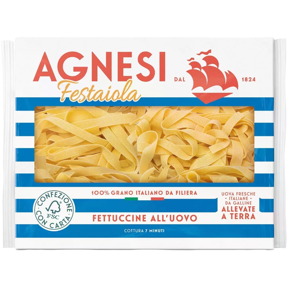 Tagliatelle o fettuccine all'uovo Fesaioa Agnesi 250 g in offerta da Bennet