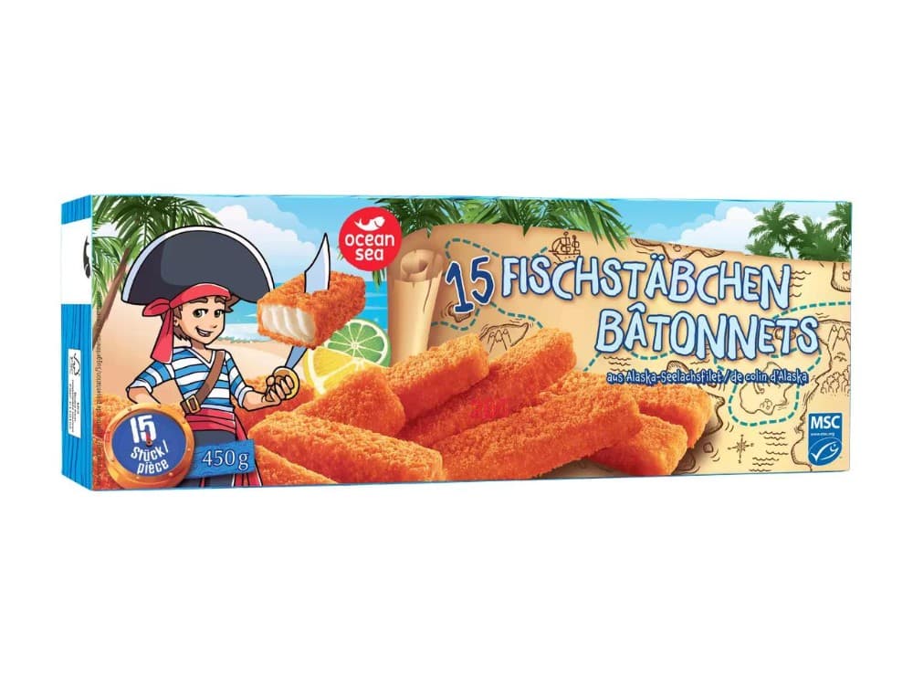 Ocean Sea bastoncini di filetto di merluzzo d'Alaska, 450 g – Lidl