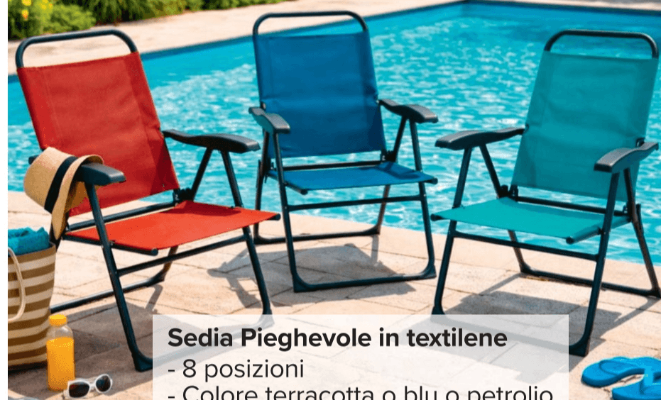 Spiaggina in alluminio e textilene - Offerta nel negozio Carrefour