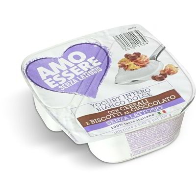 Yogurt intero bianco dolce con cereali 150 g in offerta da Eurospin