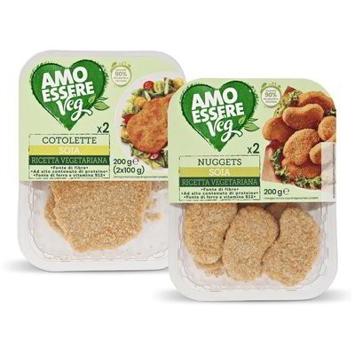 Cotolette/Nuggets di Soia 200 g AMO ESSERE Veg - Offerta nel negozio Eurospin
