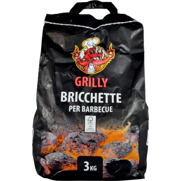 Bricchette per barbecue Grilly 3 kg in offerta da Bennet