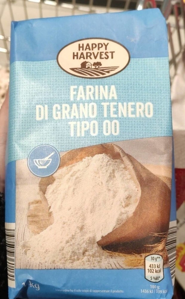 Farina tipo 00 1 kg Happy Harvest in offerta da ALDI