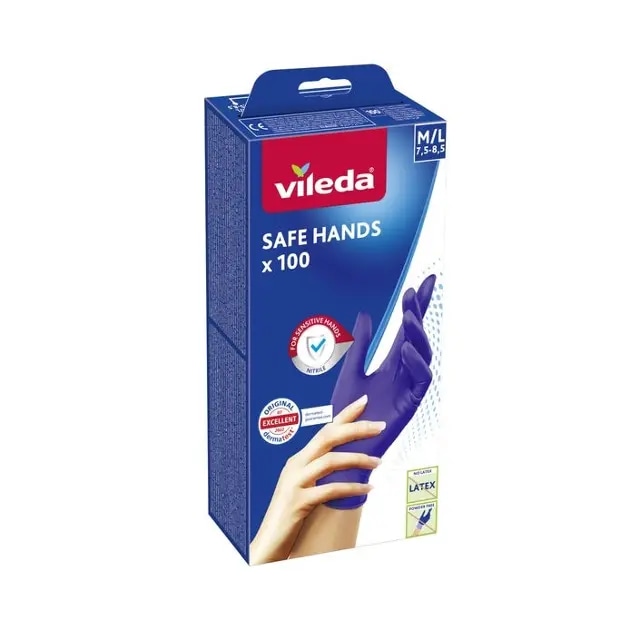 Guanti Vileda Safe Hands 100 guanti in offerta da Il Gigante