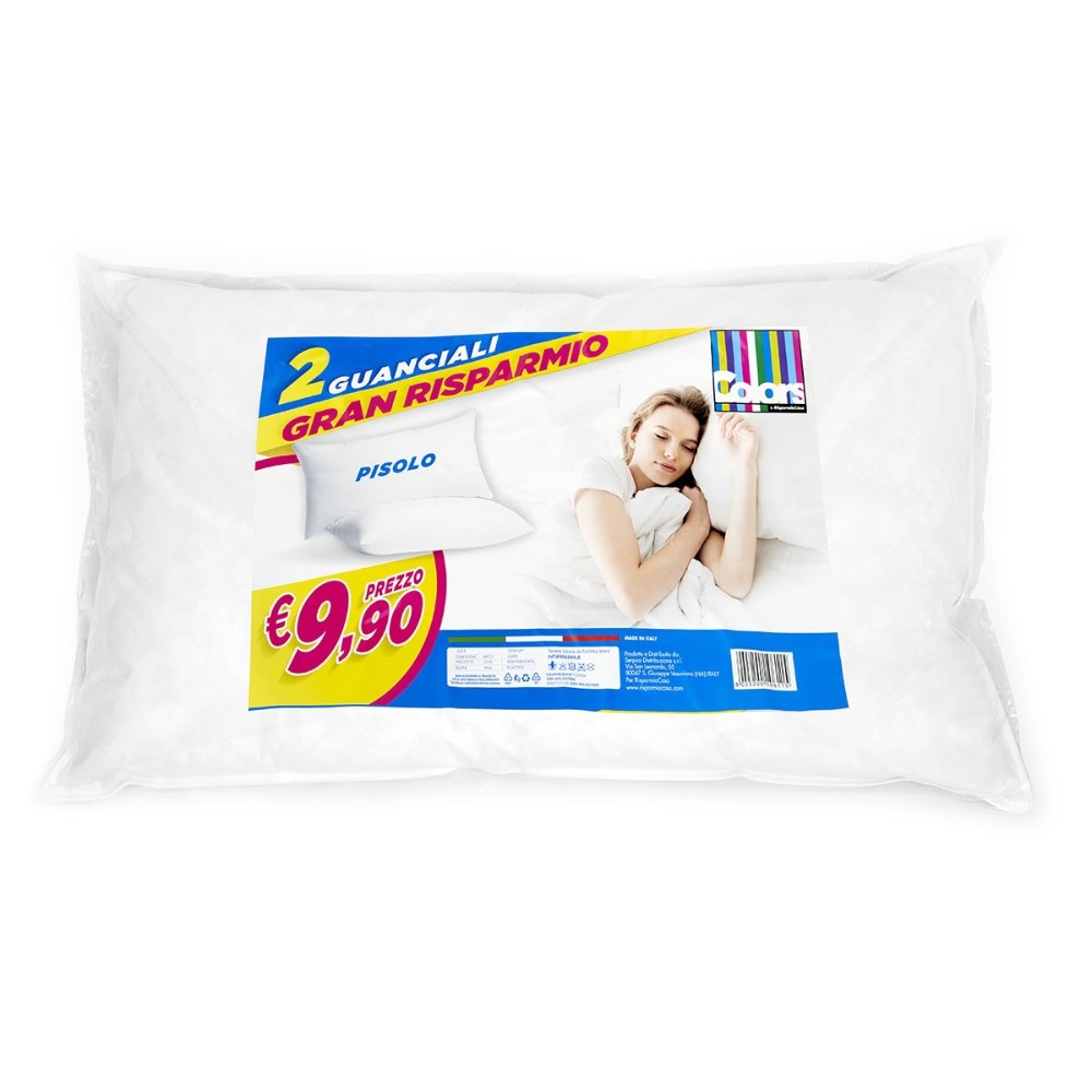Pisolo coppia guanciale 45x75 Colors - Offerta nel negozio Risparmio Casa
