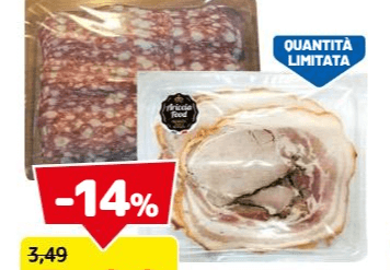 Spianata Romana / Porchetta di Ariccia 100 g in offerta da Dpiù