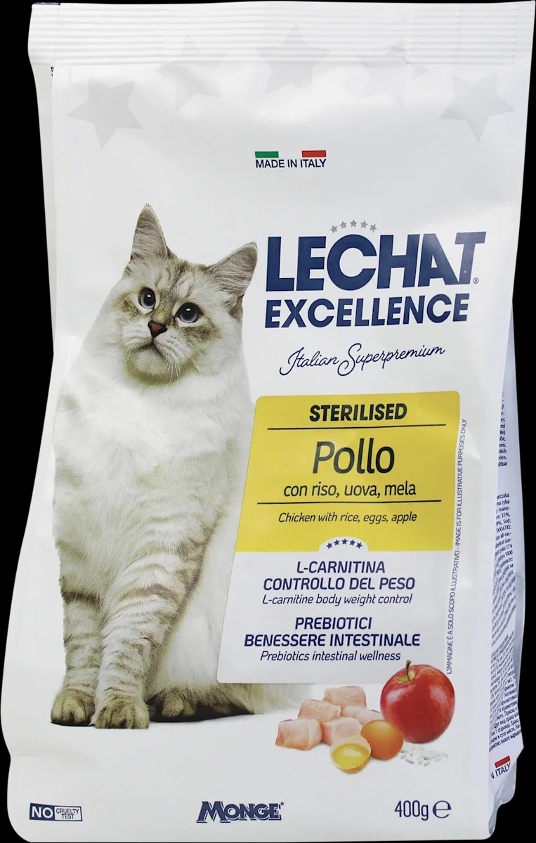 Alimento Secco per Gatti Sterilizzati Lechat Excellence Monge 400 g in offerta da Carrefour