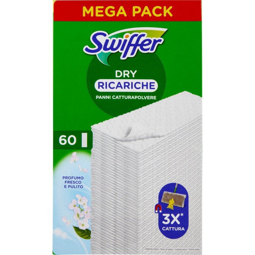 Swiffer Dry Refills / Duster Ricariche 60 pezzi / 14 pezzi in offerta da MD