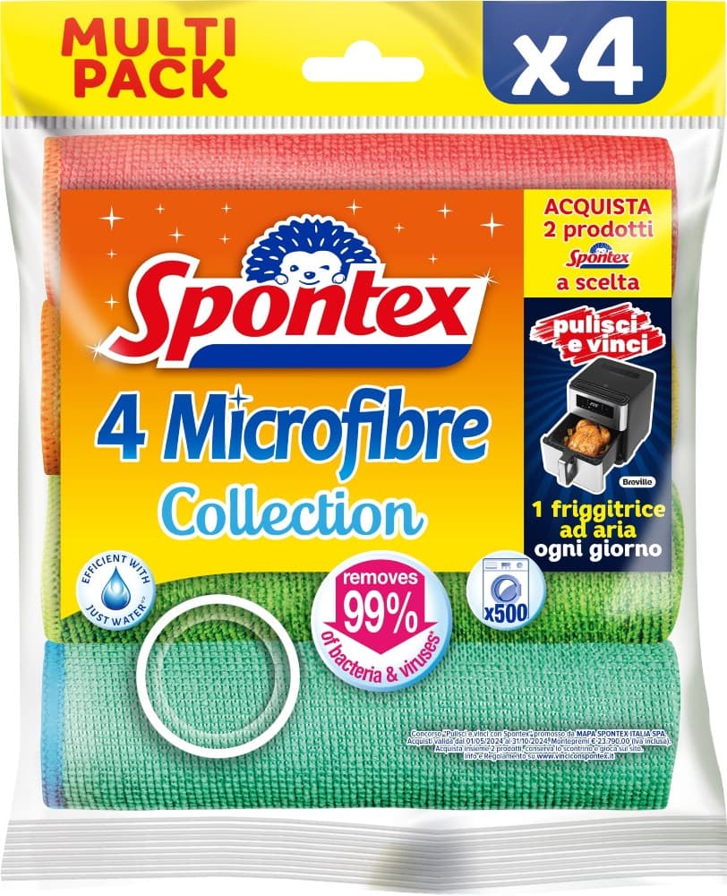Panni Microfibra, 4 pz SPONTEX – Carrefour