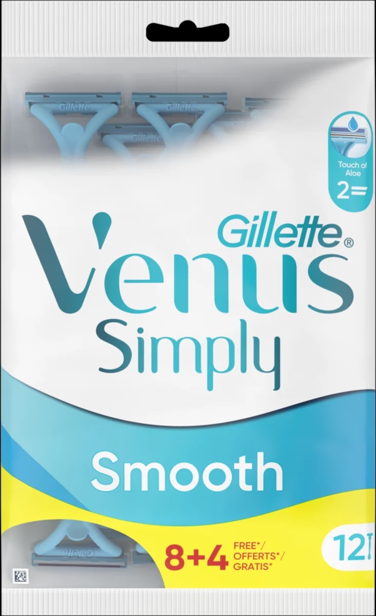 Rasoi usa e getta Simply Smooth 8+4 pezzi GILLETTE VENUS in offerta da Carrefour