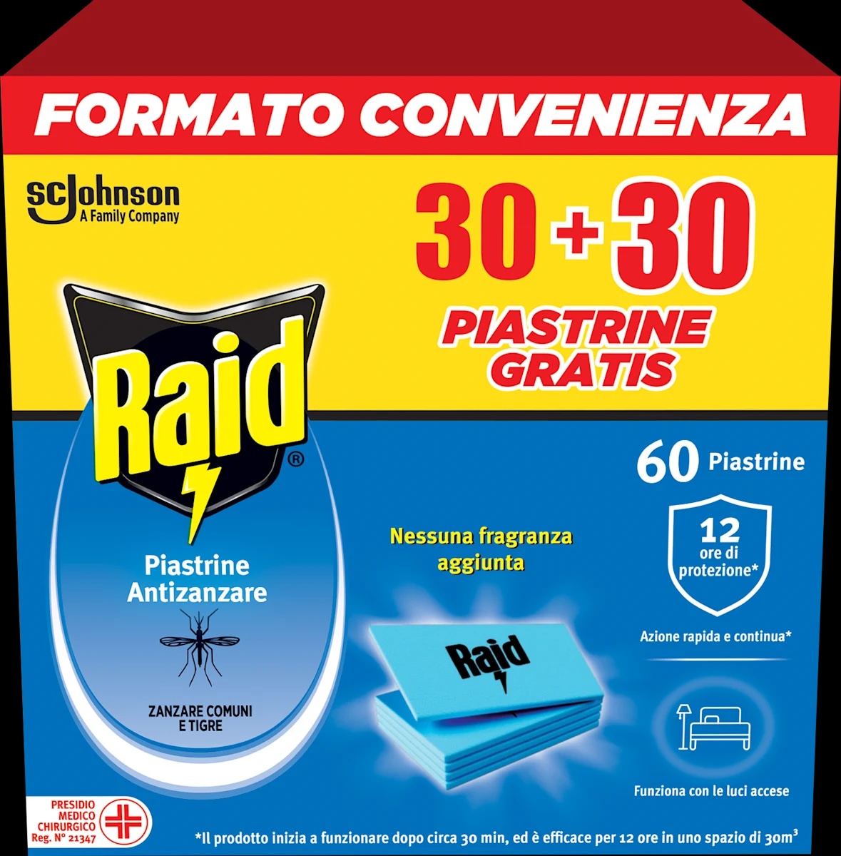 Raid Piastrine anti-zanzare bipacco 60 piastrine - Offerta nel negozio Dm