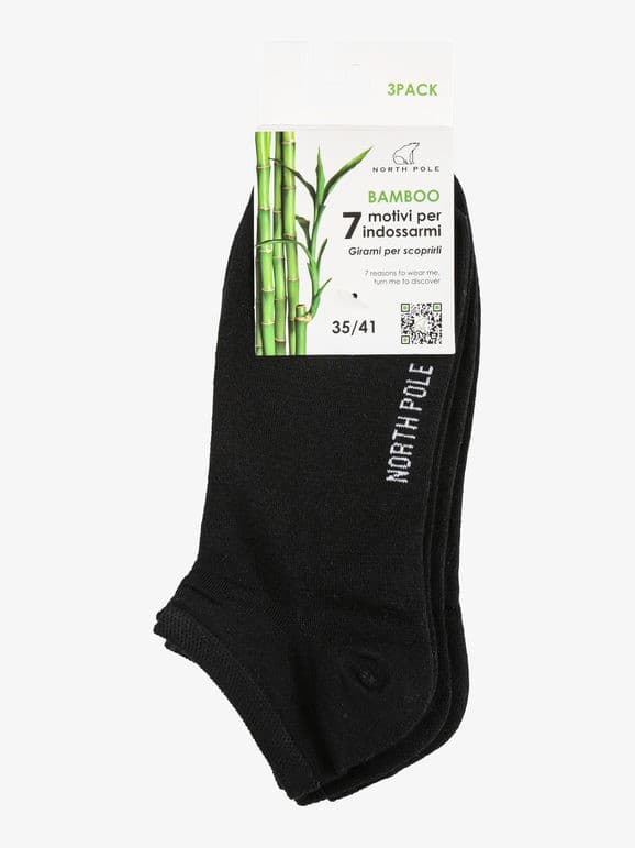Confezione 3 sneaker o quarter bamboo, 3 paia NORTH POLE – Iper La grande i