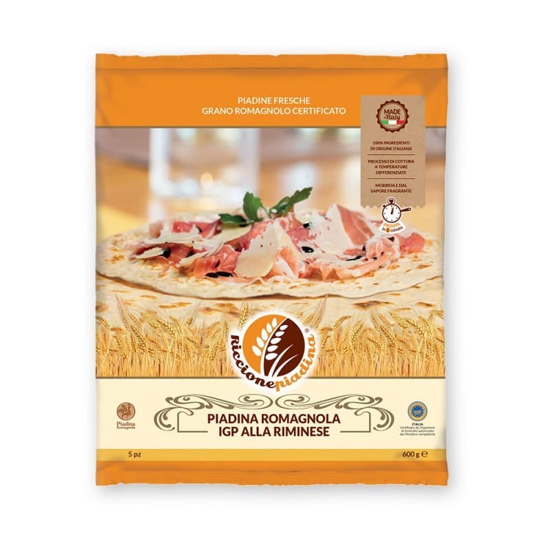 Piadina Romagnola IGP alla Riminese conf. 5 pezzi 600 g Riccione Piadina in offerta da Iper La grande i