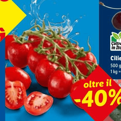 Pomodoro Piccadilly 500 g confezione - Offerta nel negozio Lidl
